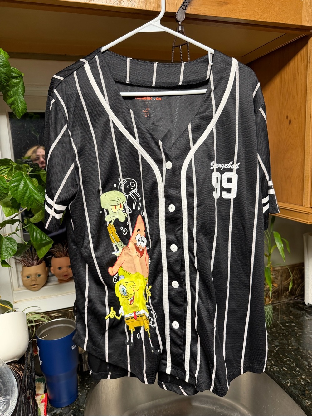 Women’s SpongeBob SquarePants black jersey